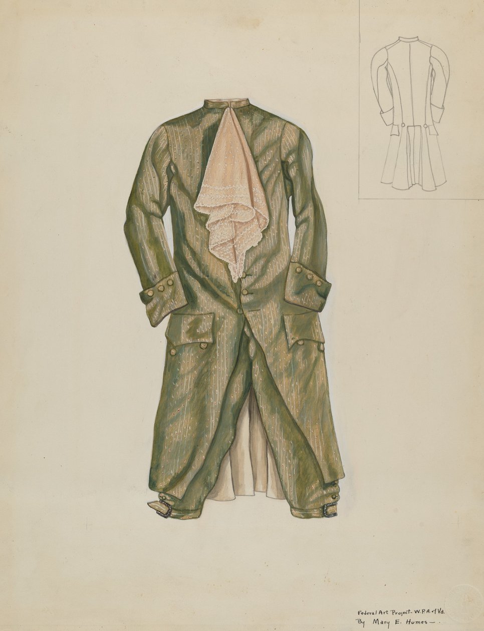 Fato de Homem, c. 1937. de Mary E Humes