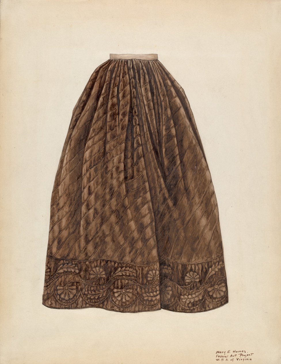Petticoat, c. 1938. de Mary E Humes