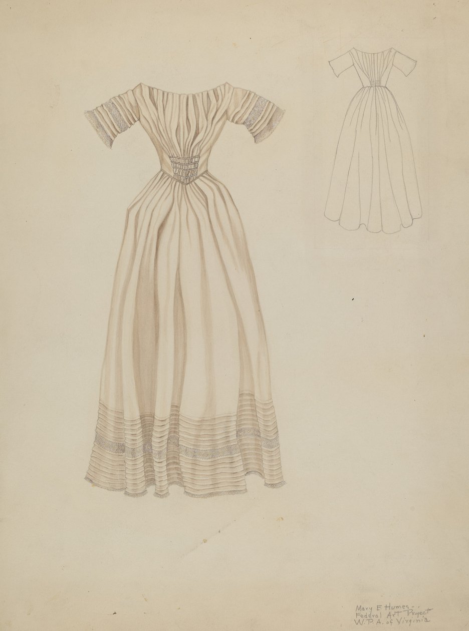 Vestido de noiva, c. 1937. de Mary E Humes