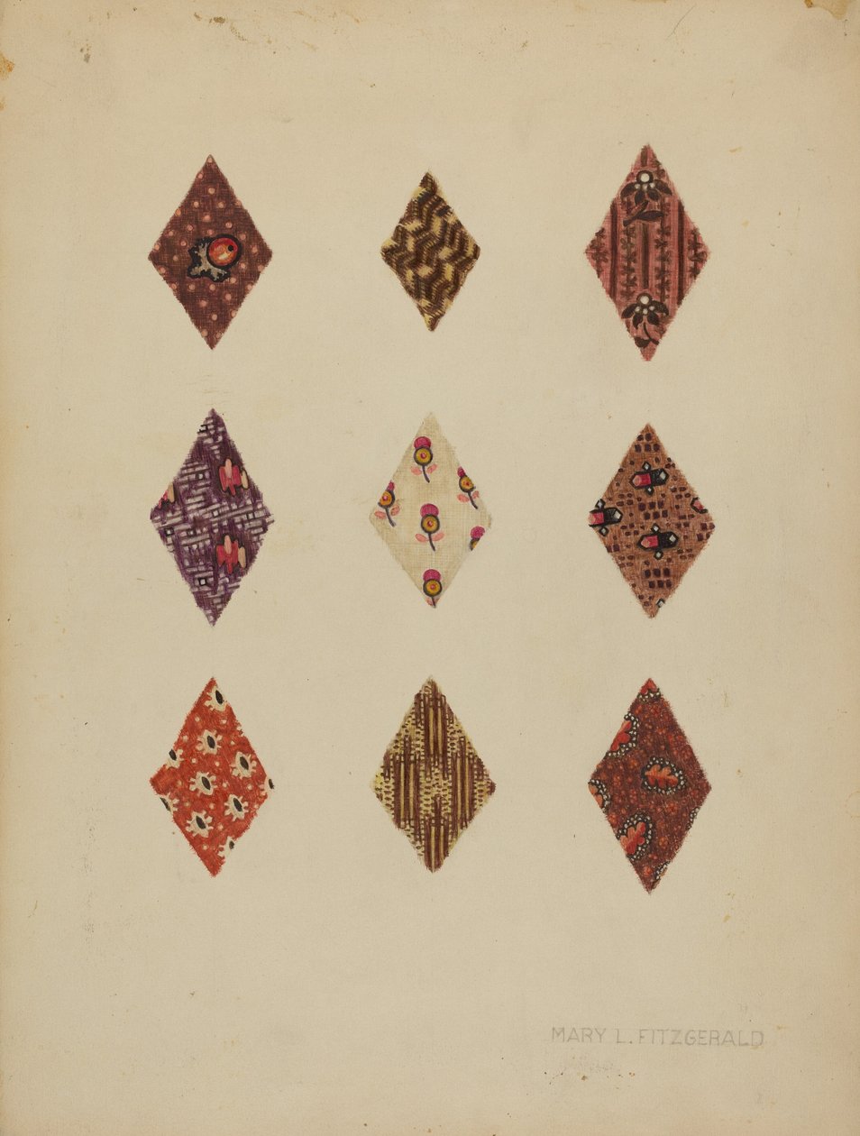 Quilt Patches, c. 1937. de Mary Fitzgerald