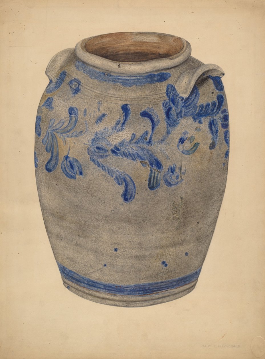 Stoneware Crock, 19351942. de Mary Fitzgerald