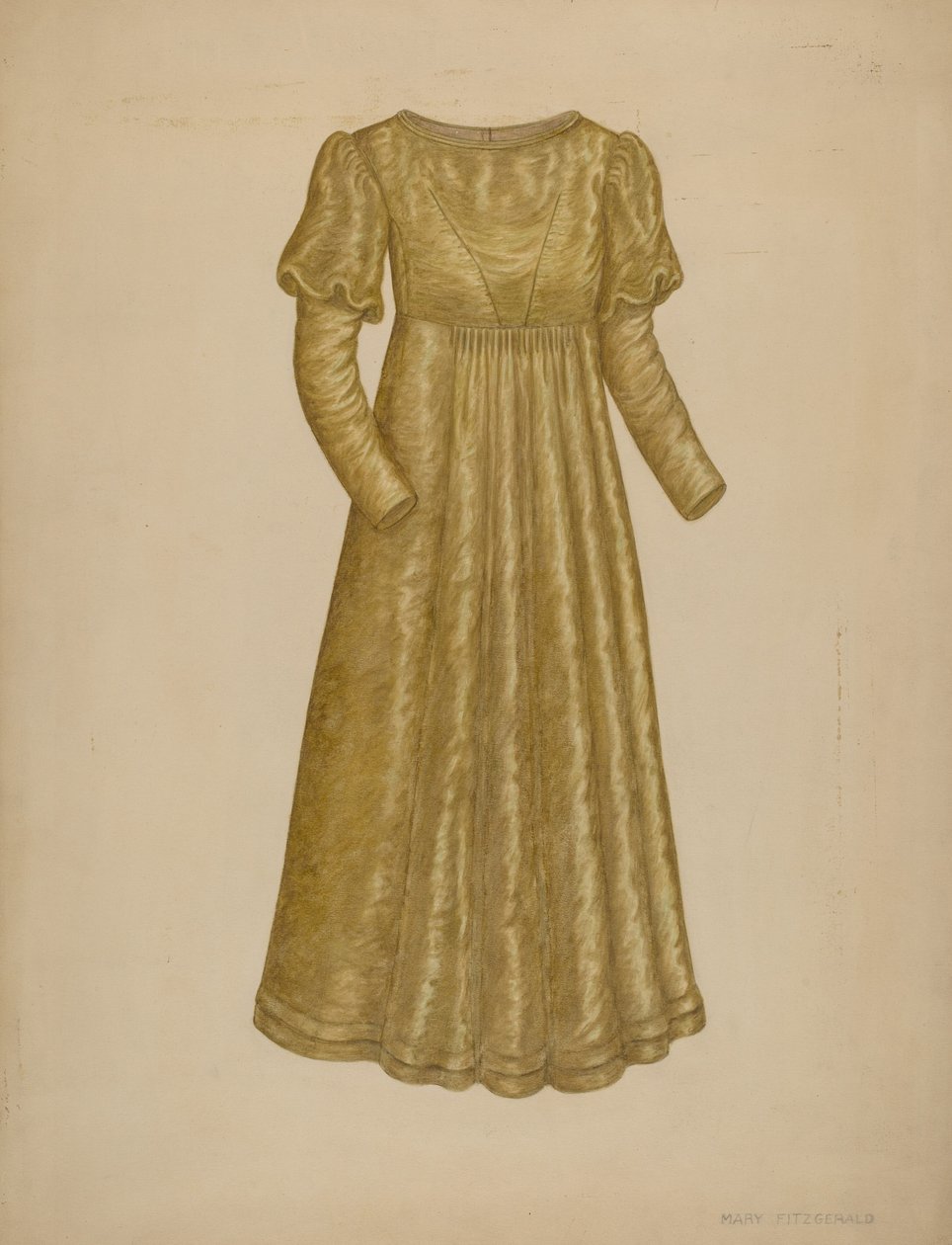 Vestido de noiva, 19351942. de Mary Fitzgerald