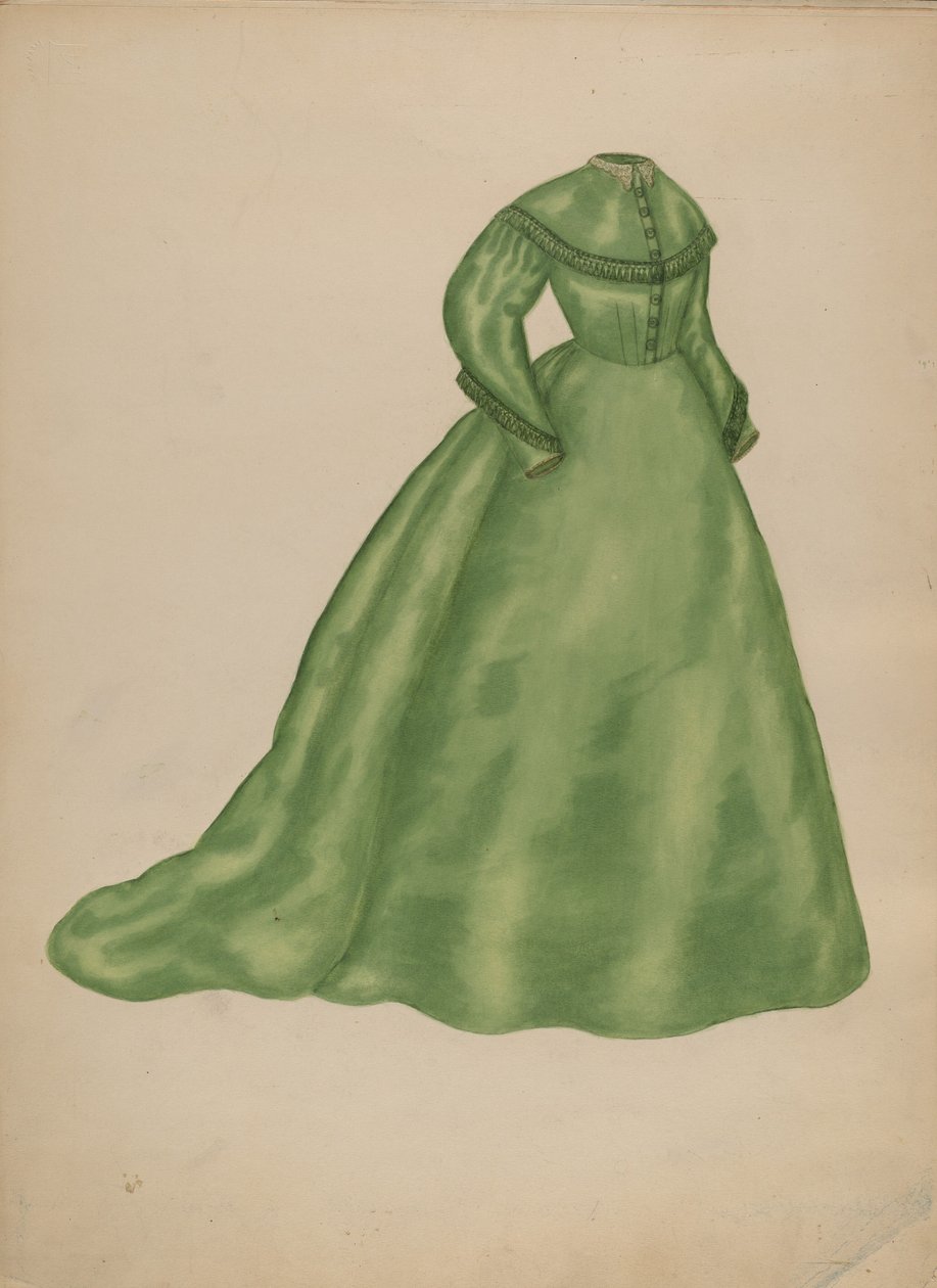 Vestido de noiva, c. 1940. de Mary Fitzgerald