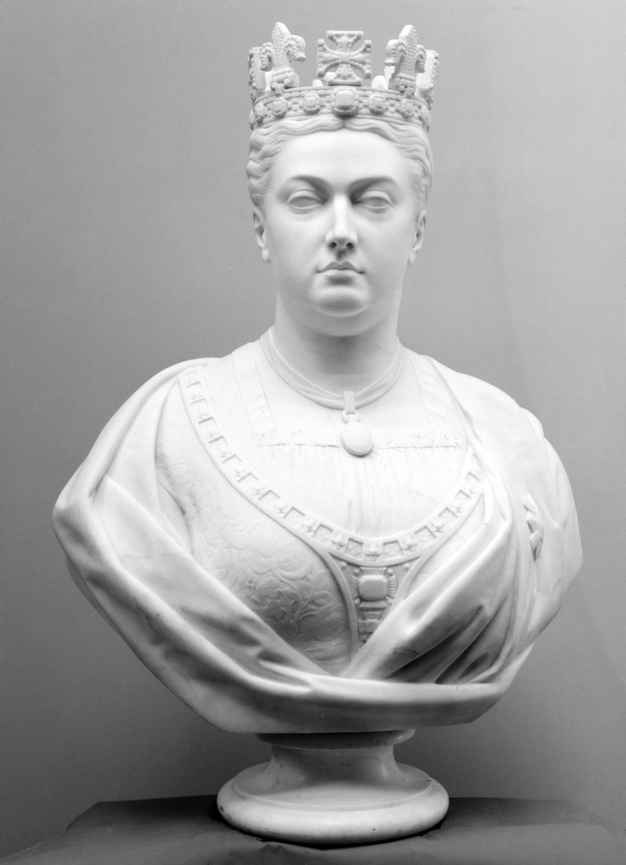Rainha Vitória, c.1874 (mármore) de Mary Grant