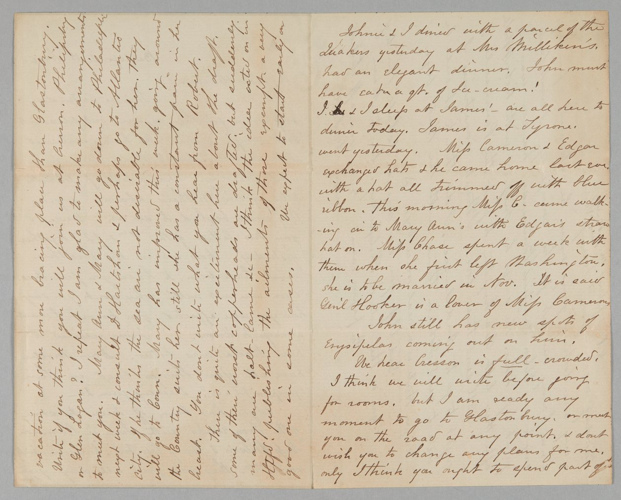 Carta de Mary Jane Hale Welles a Gideon Welles, 15 de agosto de 1863. de Mary Hale
