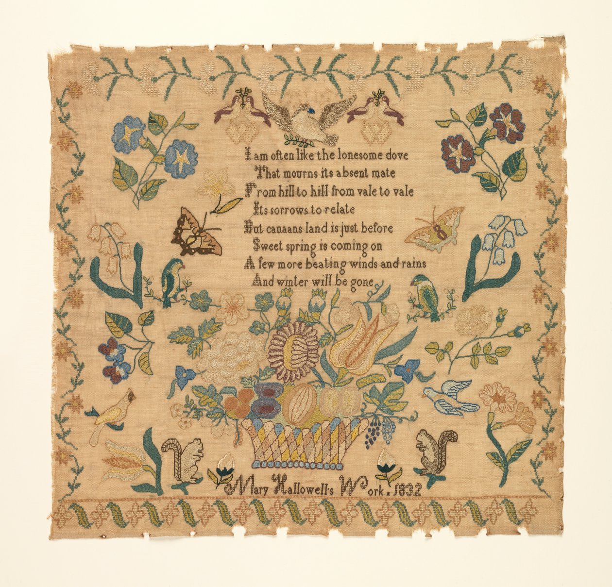 Amostrador de Mary Hallowell