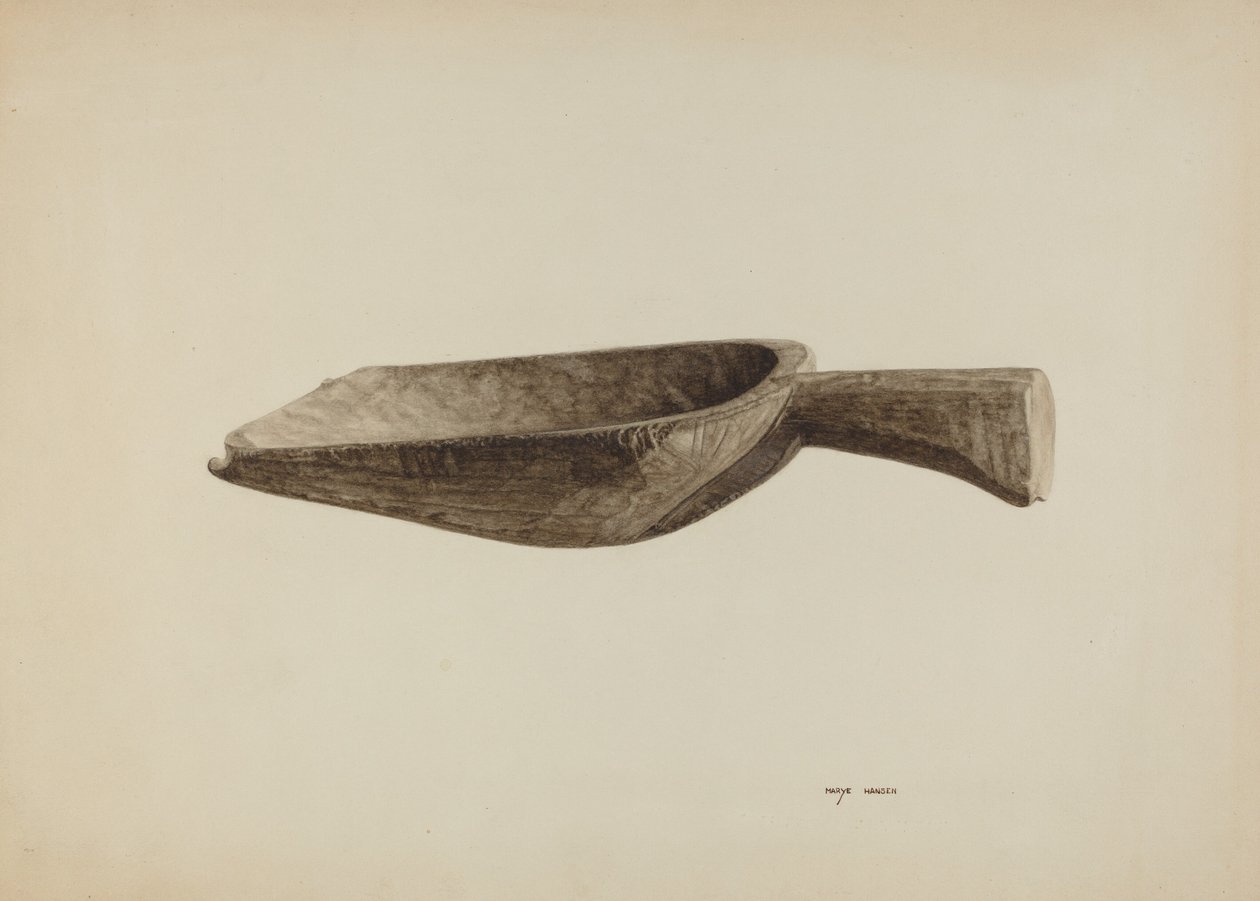 Colher de Grãos, c. 1939. de Mary Hansen