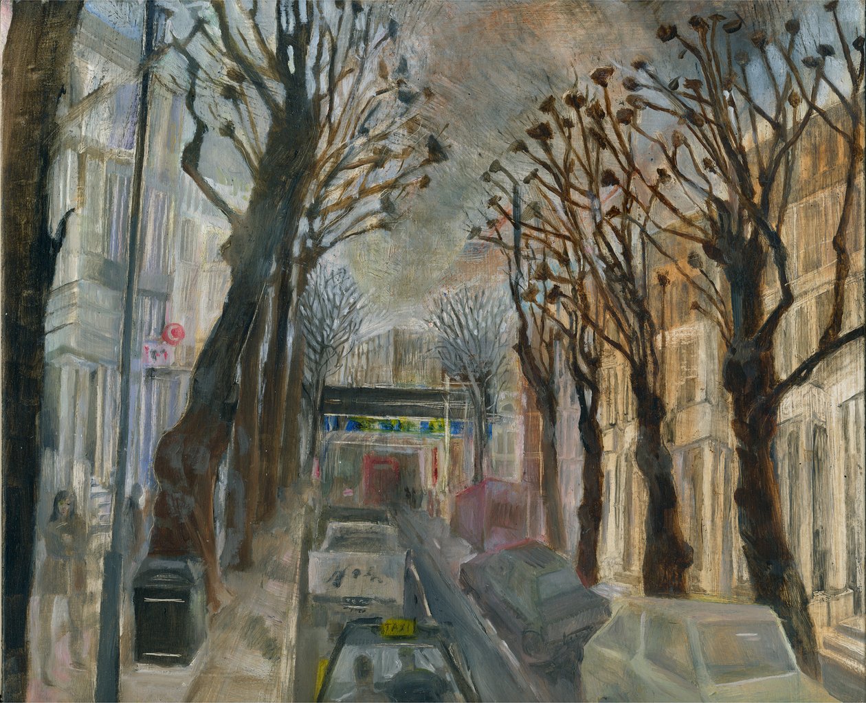 Bloqueio de Ladbroke Grove: 3. de Oxford Gardens, 2021 (óleo a bordo) de Mary Kuper