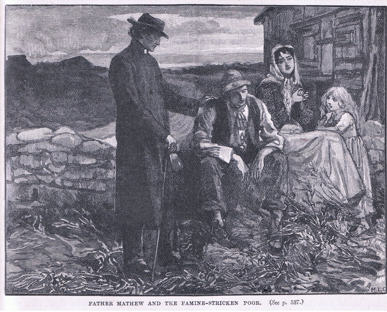 Padre Mateus e a fome atingida em 1845 dC de Mary L. Gow