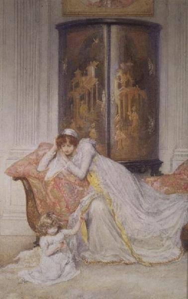 Mãe e Filho, c.1890 de Mary L. Gow