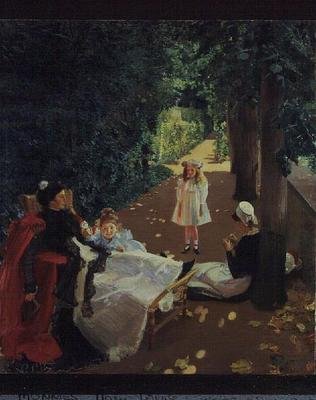 O Parque, c.1900 (óleo sobre tela) de Mary Louise MacMonnies