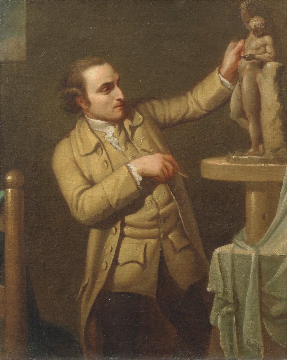 Joseph Nollekens (1737-1823) c.1770-71 (óleo sobre tela) de Mary Moser