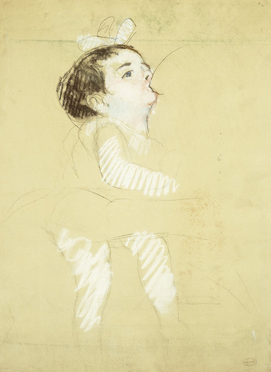 Lactente; Criança com Peito, c.1900 de Mary Cassatt
