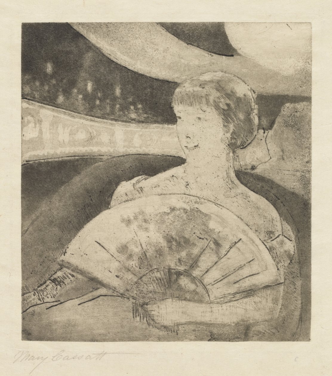 Na caixa da ópera de Mary Cassatt