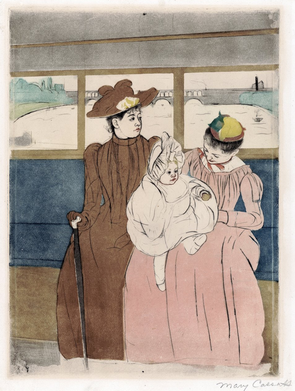No omnibus de Mary Stevenson Cassatt