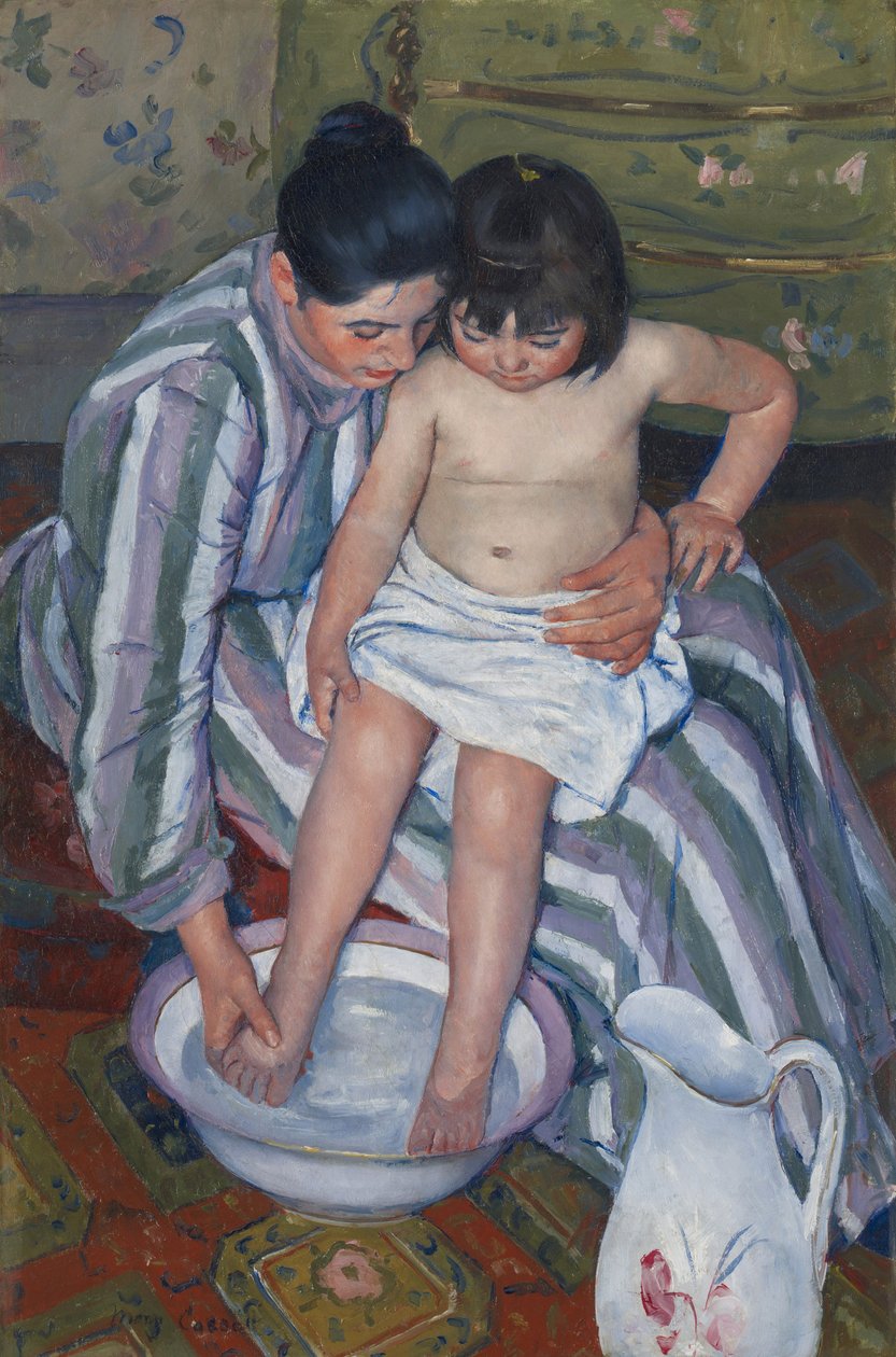 O Banho da Criança de Mary Stevenson Cassatt