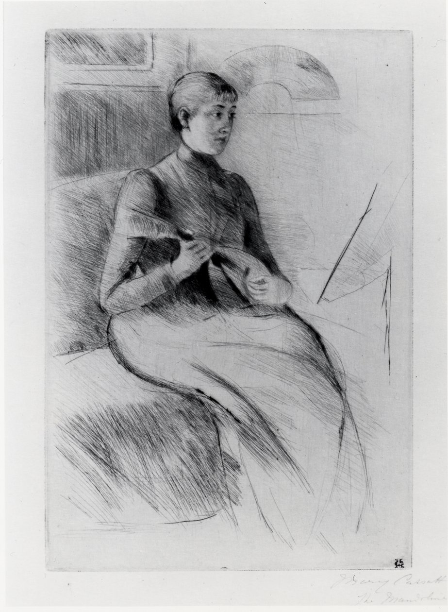O Jogador de Bandolim de Mary Stevenson Cassatt
