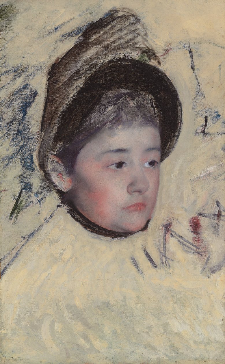 Chapéu de Mulher, c.1889 de Mary Cassatt