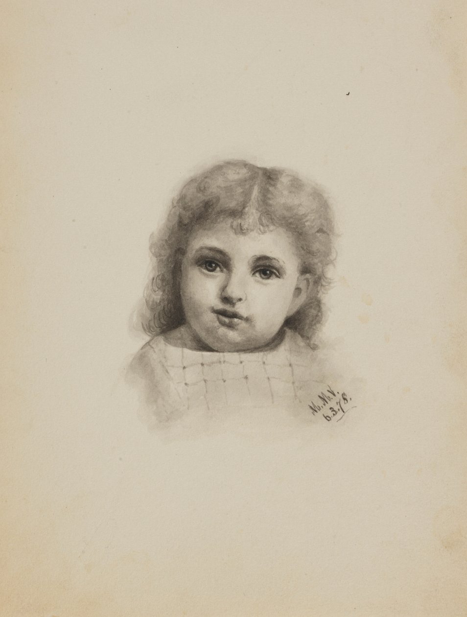 Sem título (Cabeça de uma criança) de Mary Vaux Walcott