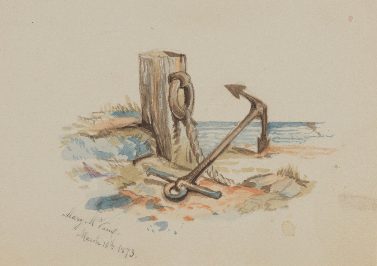 Sem título Amarração e Ancoragem, 1873. de Mary Vaux Walcott