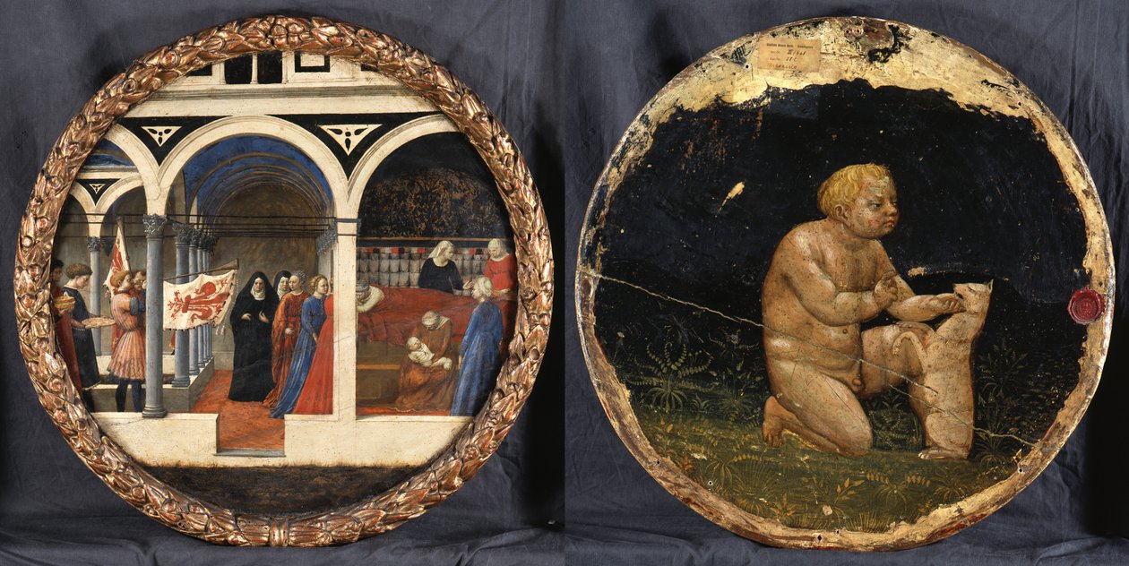 "Birth tray" (tabuleiro de parto) de Masaccio