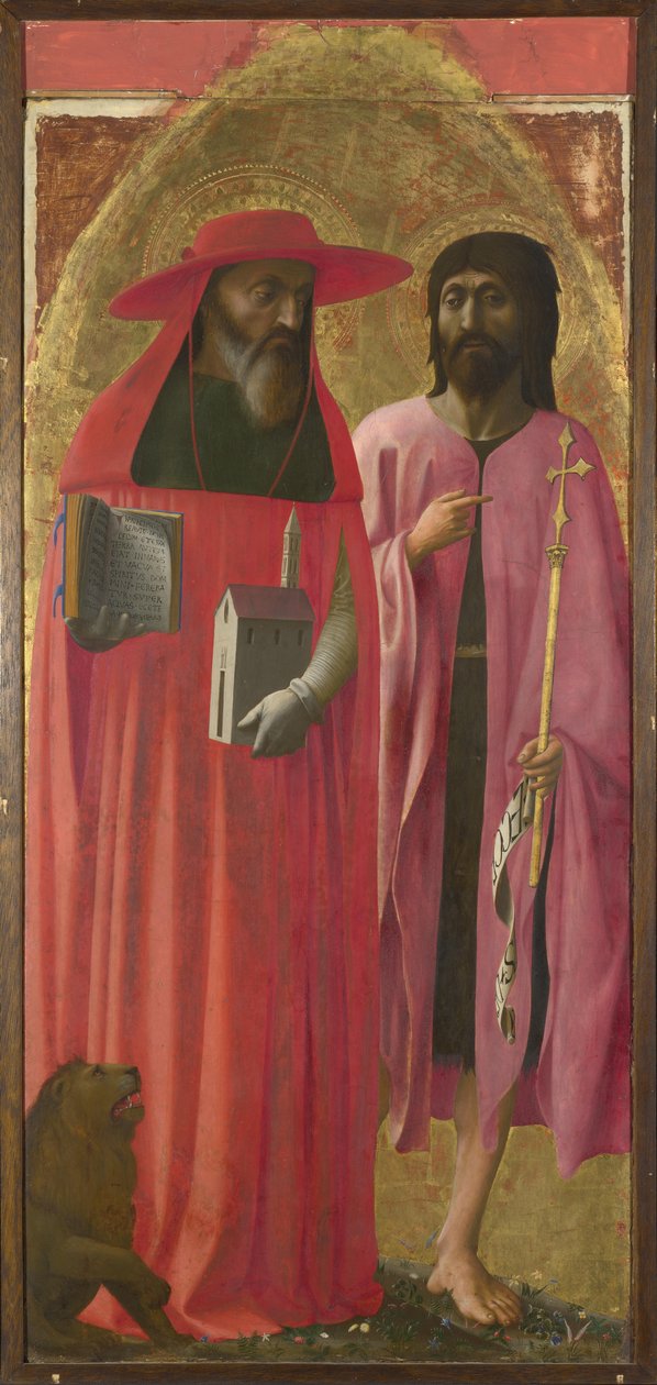 Santos Jerônimo e João Batista, ca 1428-1429 de Masaccio Masolino
