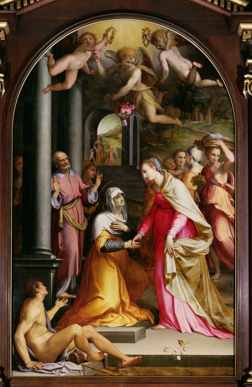 A Visitação, 1560 de Maso da San Friano