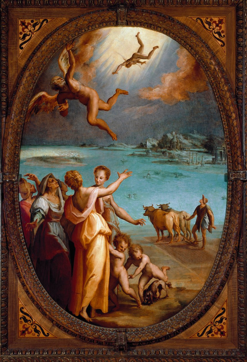 A Queda de Ícaro (Pintura de Maso da San Friano