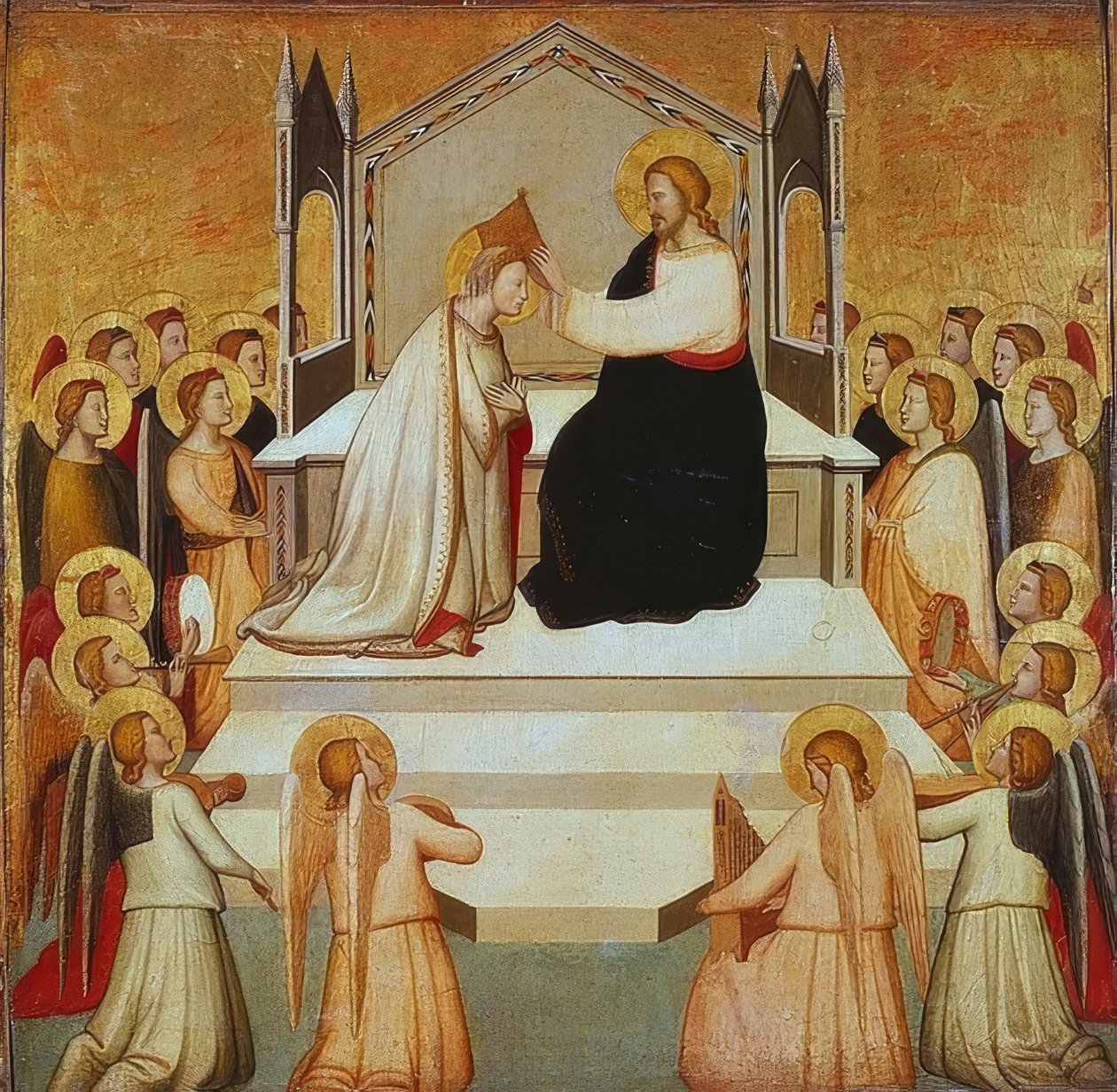 A coroação de Maria. 1335-40 de Maso di Banco