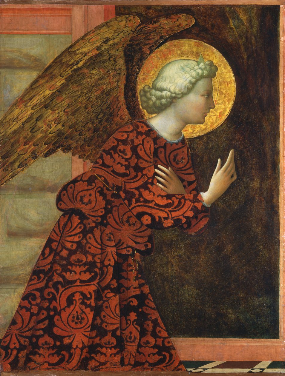anjo Anunciação de Tommaso Masolino da Panicale