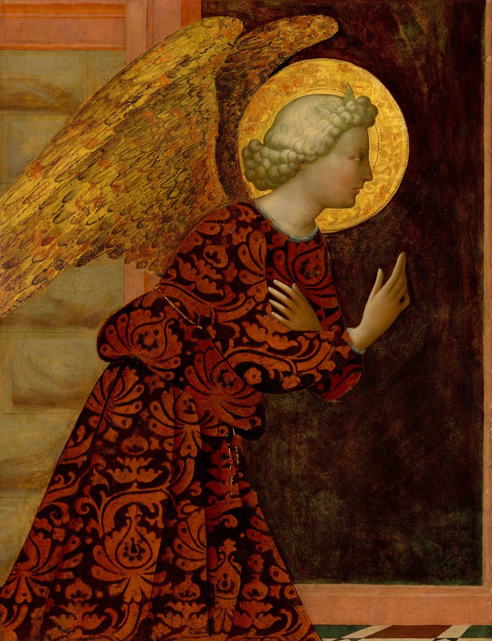 O Arcanjo Gabriel de Masolino da Panicale