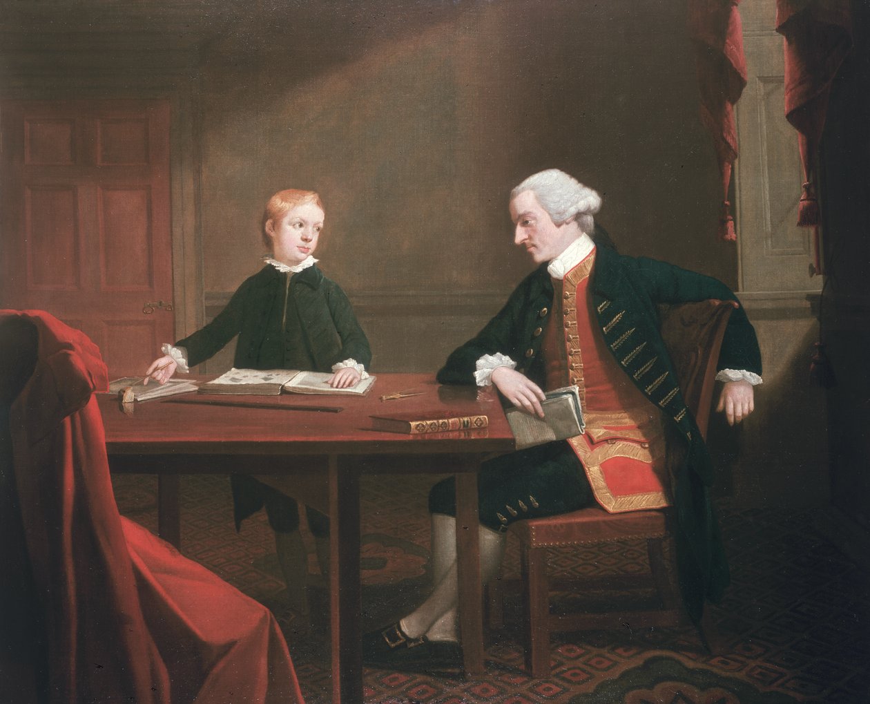 Samuel Smith e seu filho William, c.1770 de Mason Chamberlin