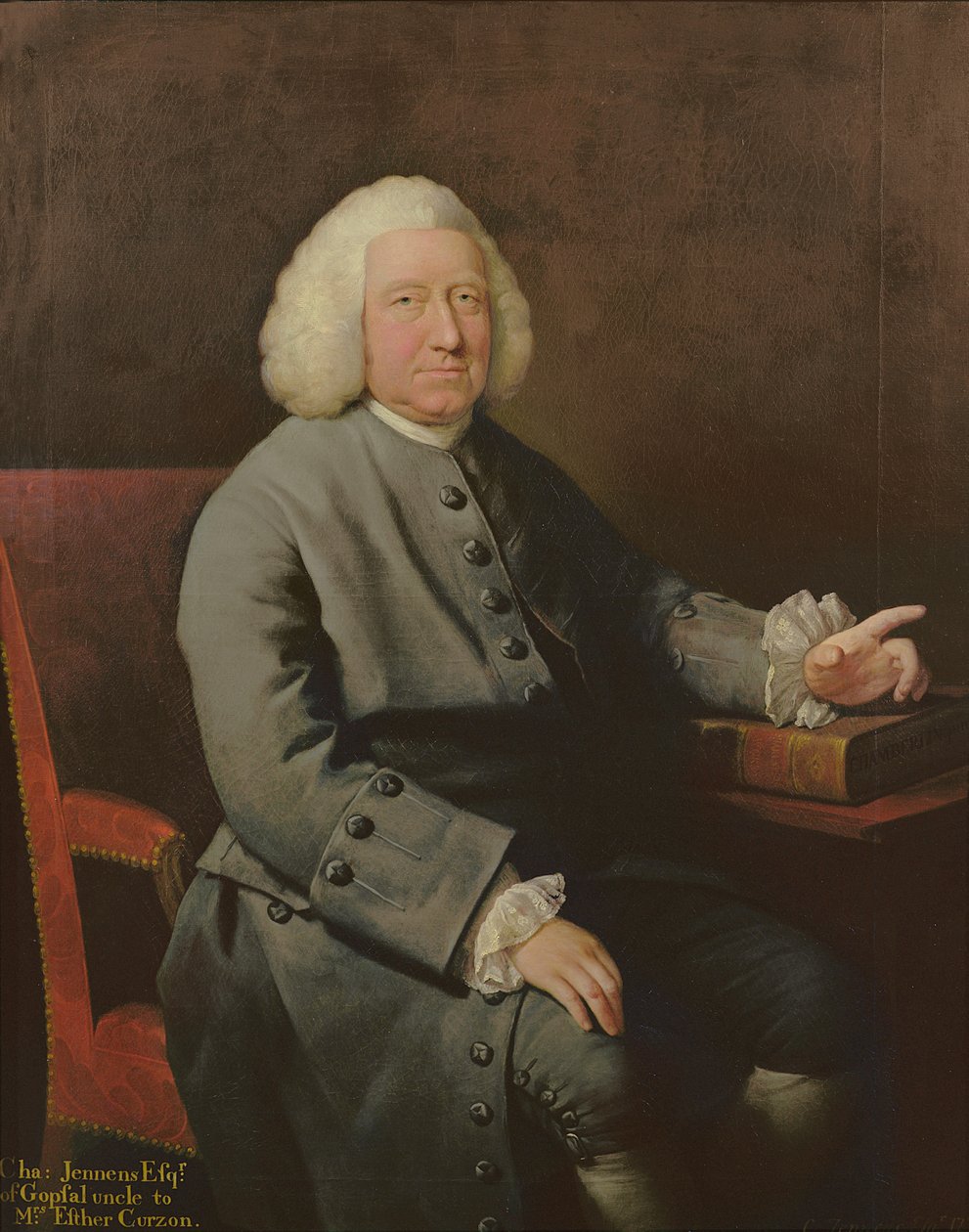 Retrato de Charles Jennens (1700-1773), patrono e amigo de Handel de Mason Chamberlin
