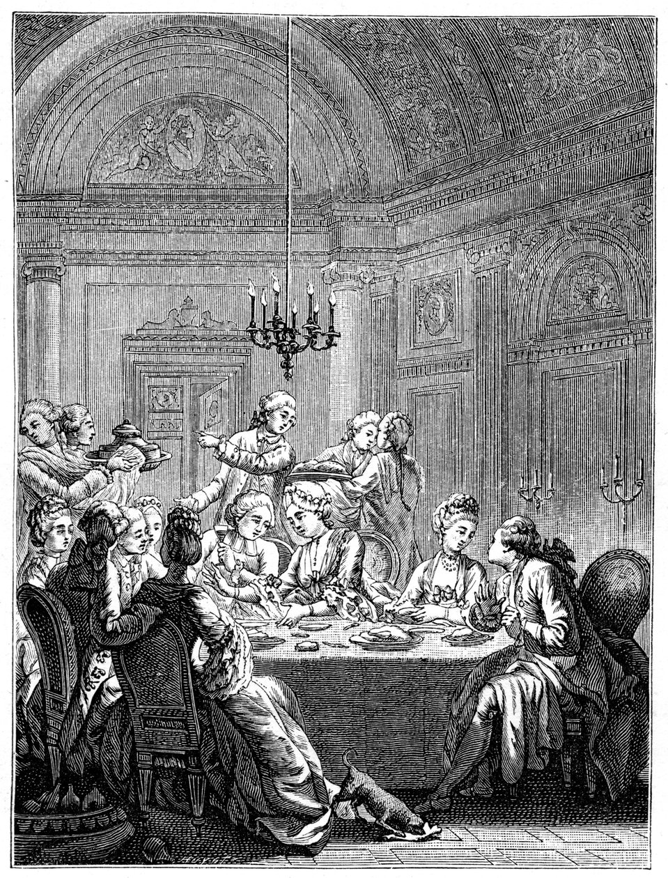 A Ceia, 1885. de Masquelier