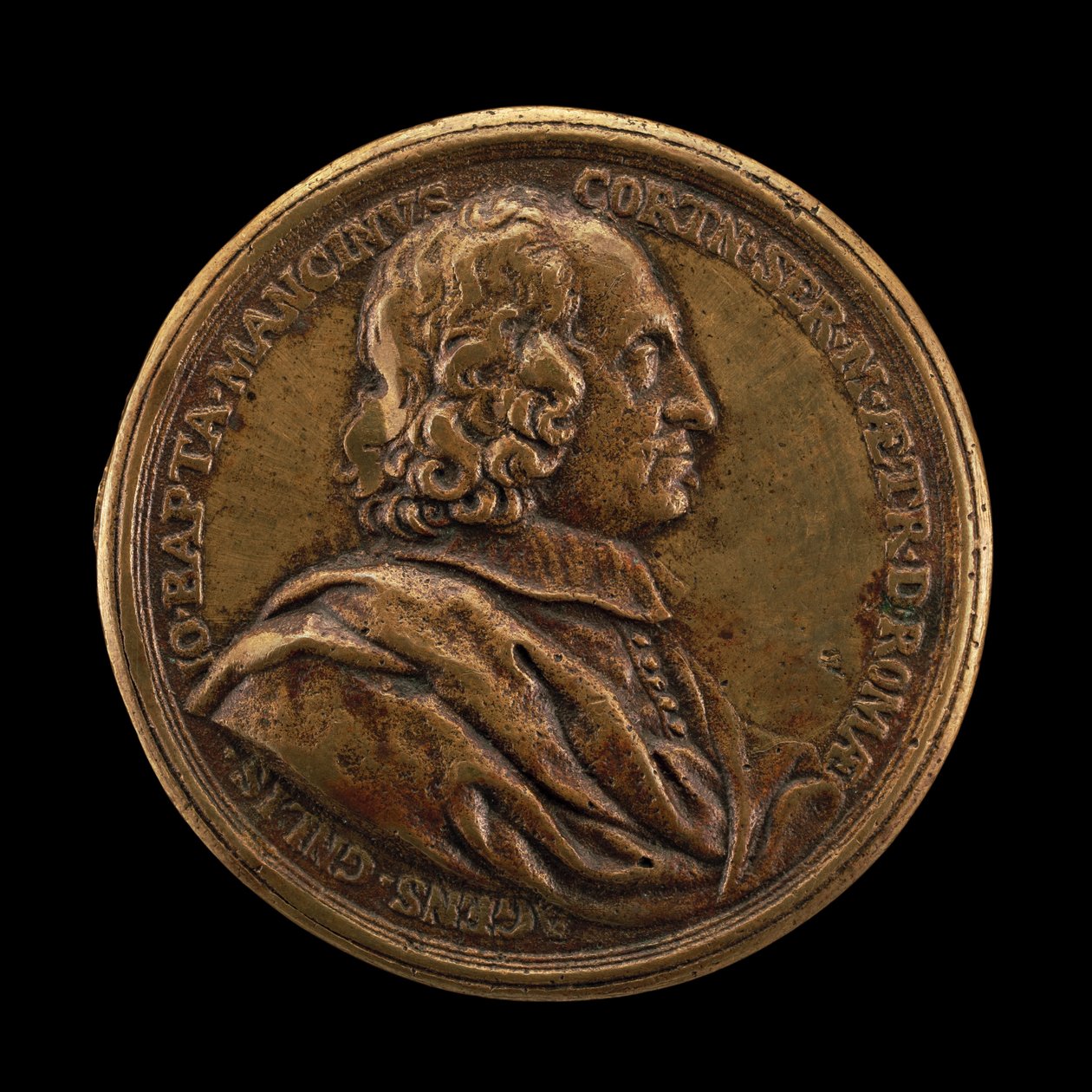 Giovanni Battista Mancini, morreu em 1694, Agente Geral da Toscana em Roma [obverso], 1680. de Massimiliano Soldani
