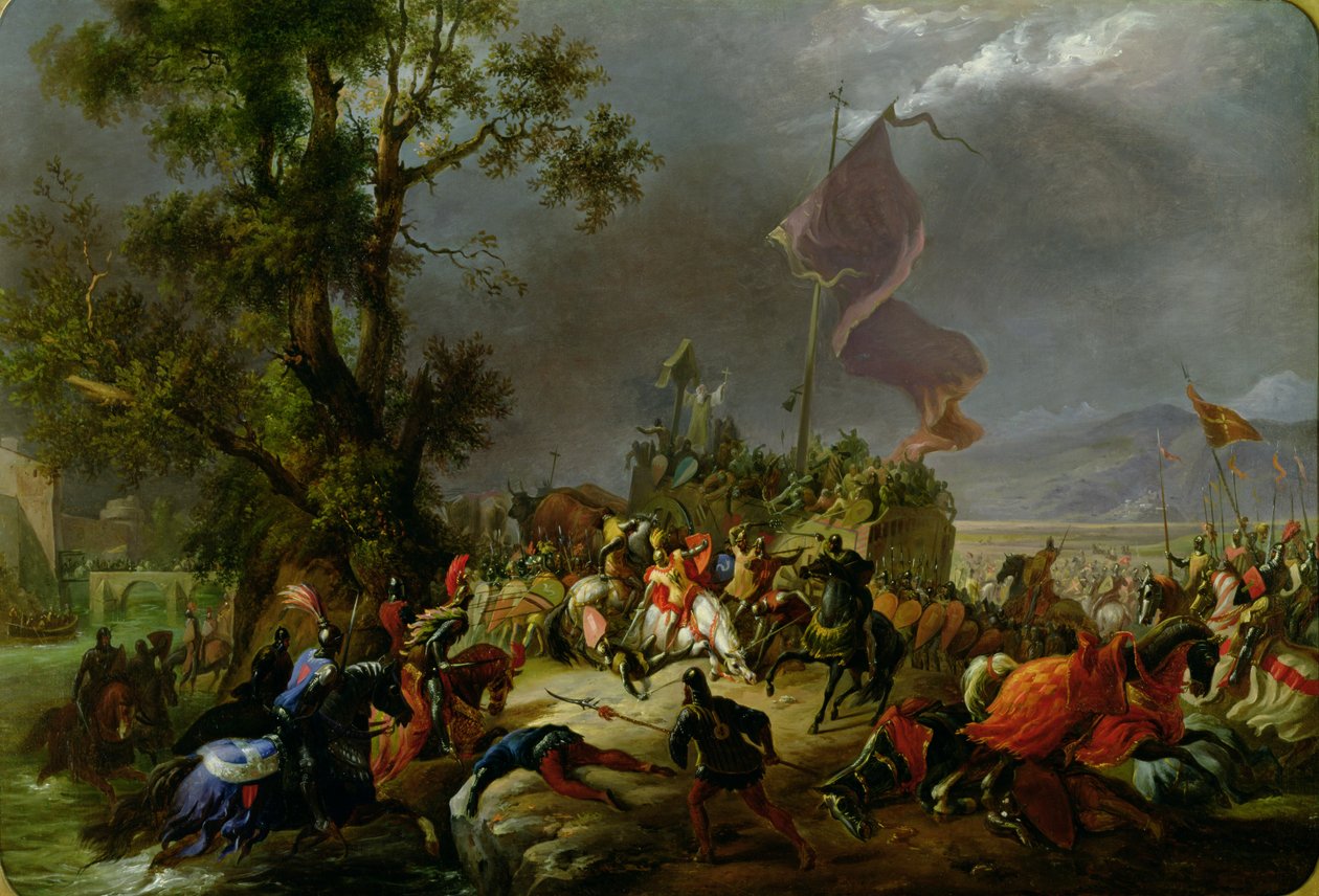 A Batalha de Legnano em 1176, 1831 de Massimo Taparelli d