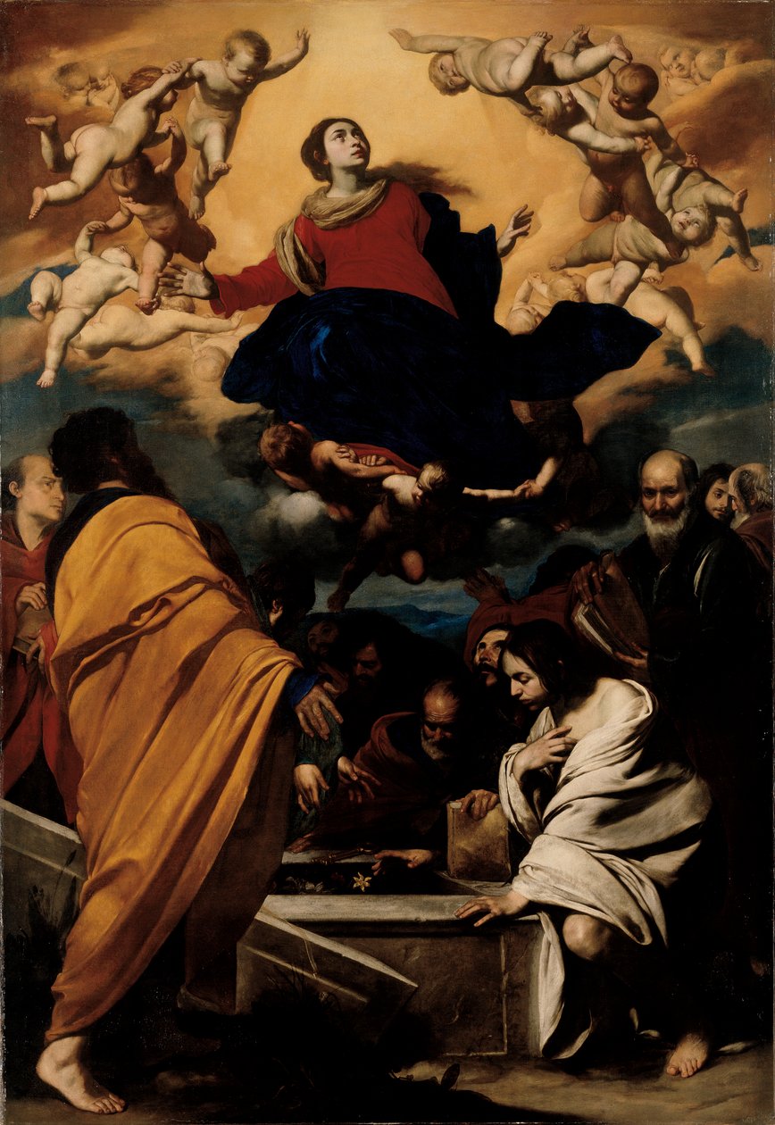 A Assunção da Virgem, c.1630-1635 de Massimo Stanzione