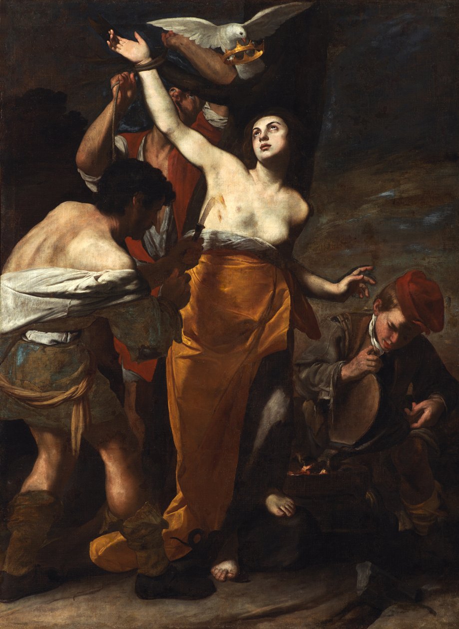 O Martírio de Santa Ágata, ca 1619. de Massimo Stanzione
