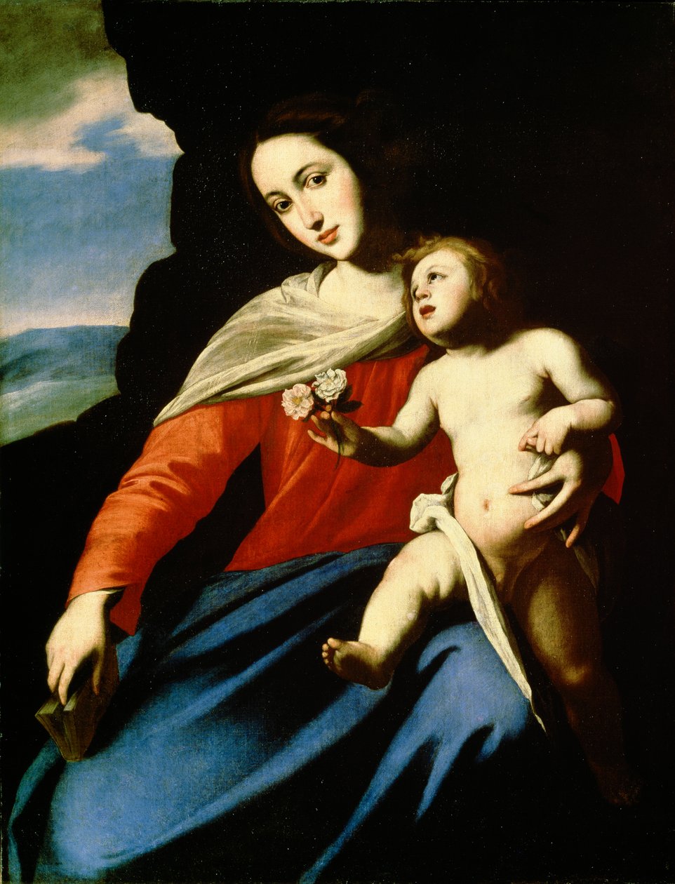 Virgem e Criança, início dos anos 1640 de Massimo Stanzione