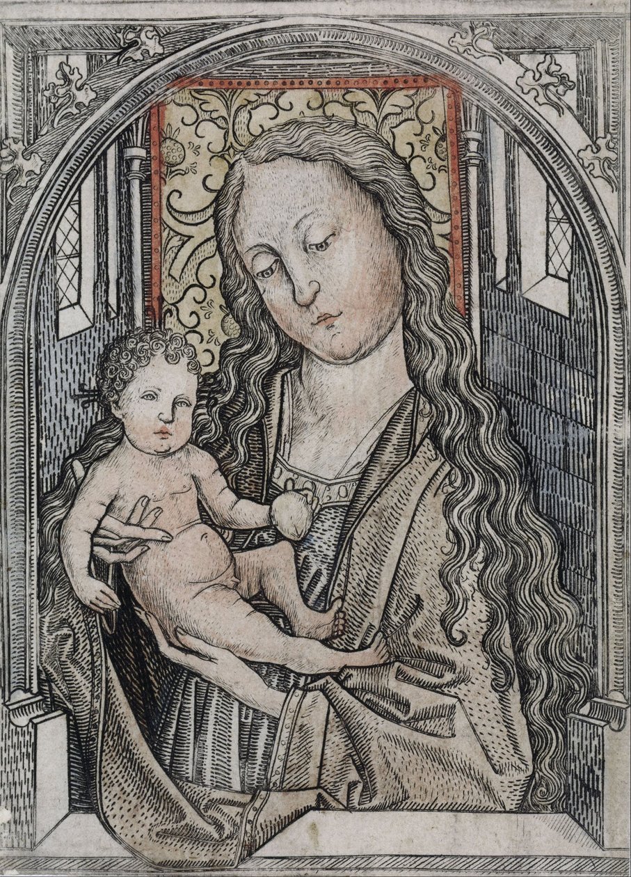 Madonna e criança de Master E.S.