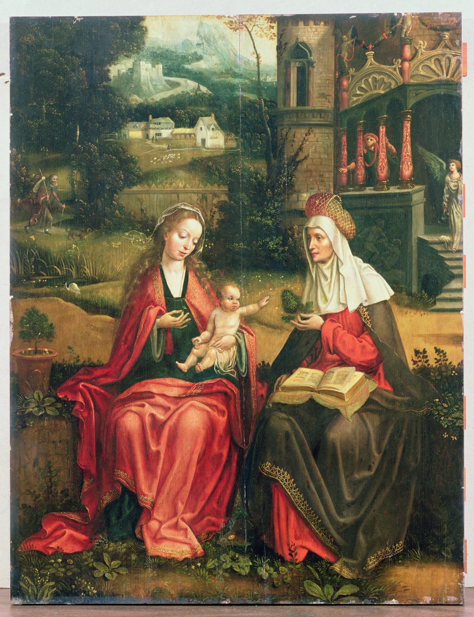 Madonna e criança com St. Anne de Master of 1518