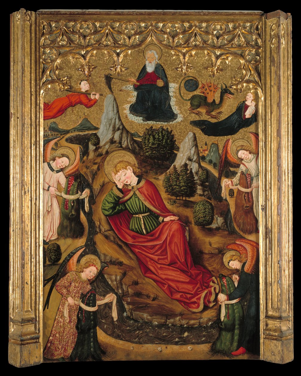 São João Evangelistas sonham em Patmos de Master of Aiguatèbia