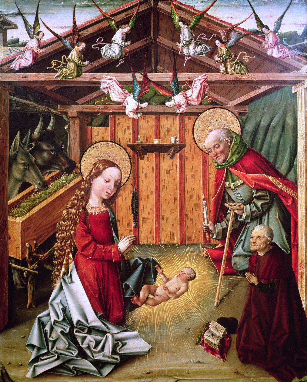 A Natividade de Cristo, c.1474-76 de Master of Avila Master of Avila