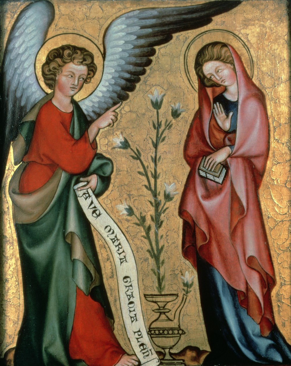 A Anunciação, c.1330 de Master of Cologne