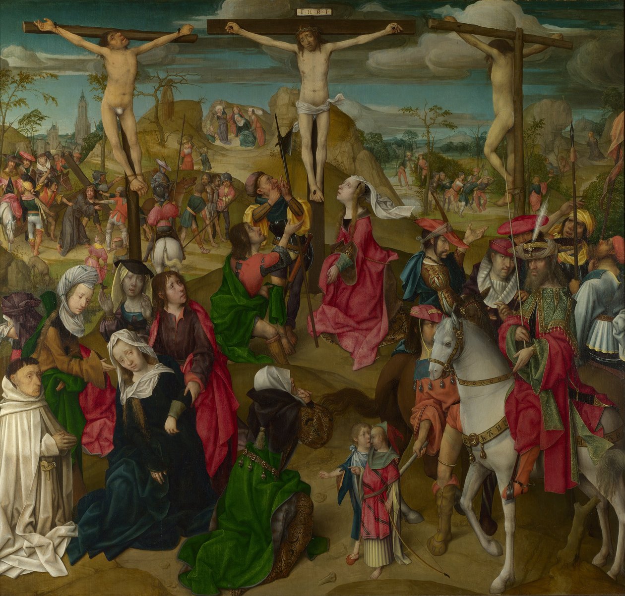 Cenas da Paixão de Cristo, 1510 (óleo sobre carvalho) de Master of Delft