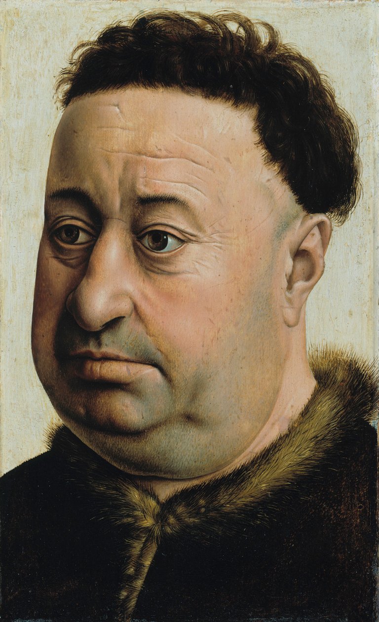 Retrato de um homem gordo de Master of Flémalle