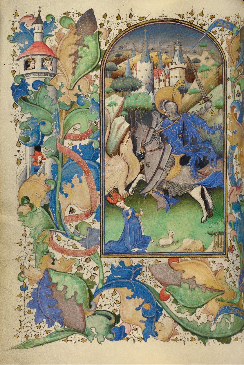 São Jorge e o Dragão de Master of Guillebert de Mets