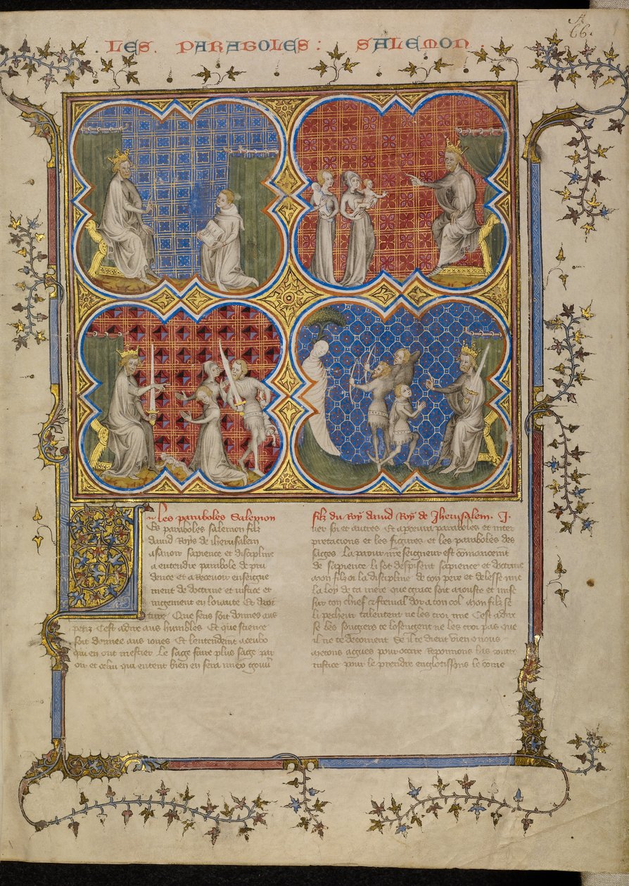 O julgamento de Salomão de Master of Jean