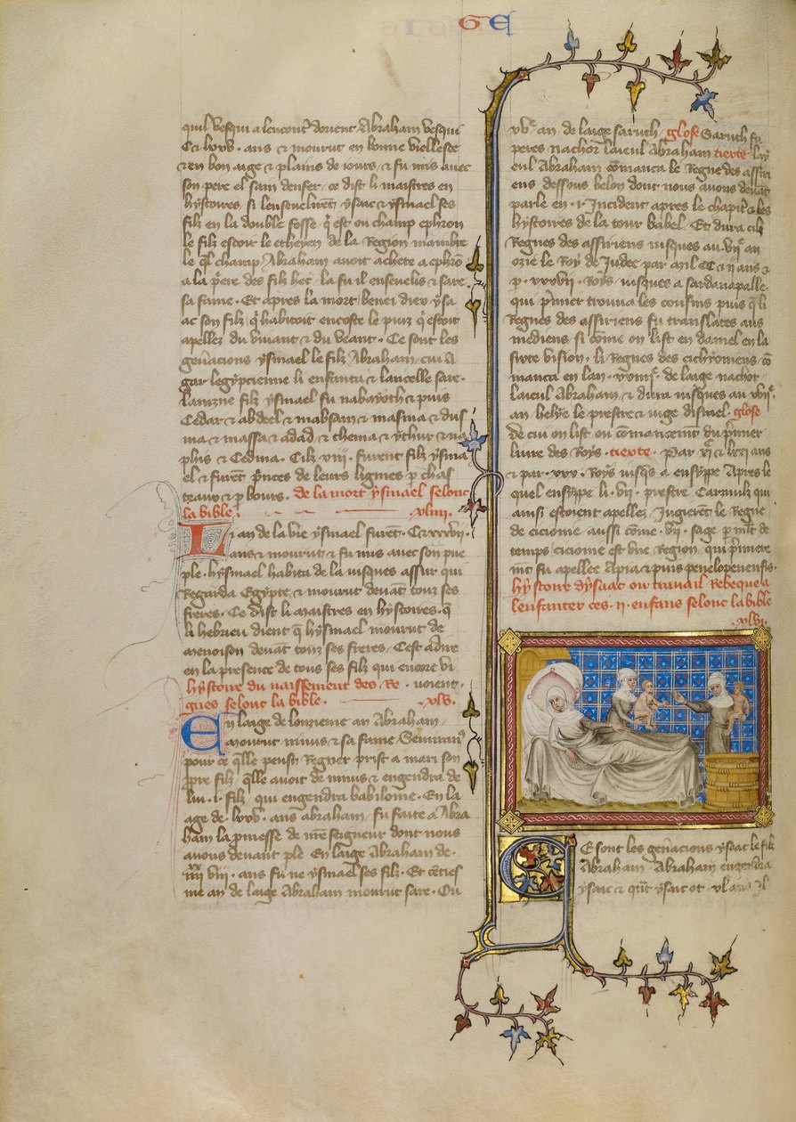 o nascimento de Esaú e Jacó de Master of Jean