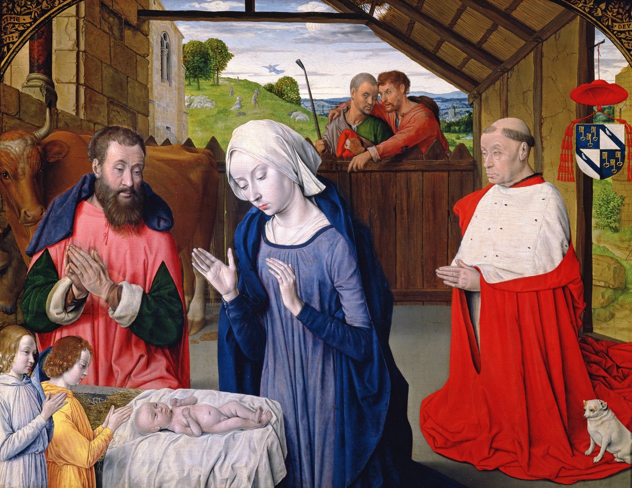 A Natividade do Cardeal Rolin de Master of Moulins
